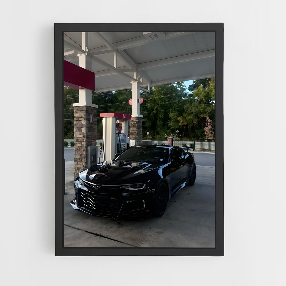 Poster Route 66 Camaro – affiche Chevrolet (vue 2)